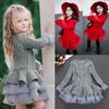 Toddler Kids Baby Girls Knitted Sweater Winter Crochet Dress with Tulle Pullover