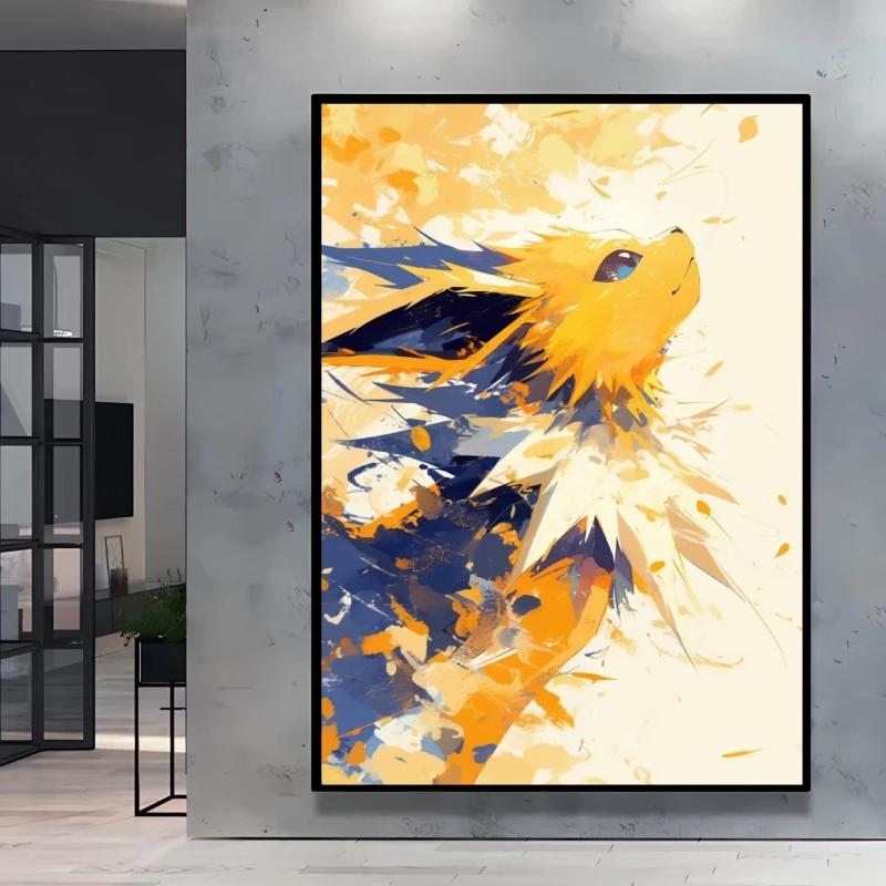 Stylish Umbreon Decorative High Quality Canvas Painting Available in Multiple Sizes Suitable for Different Home Spaces