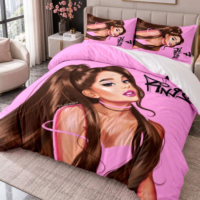Ariana Grande 3Pcs Bedding Set Duvet Cover With Two Pillowcases For Bedroom Home Decoration