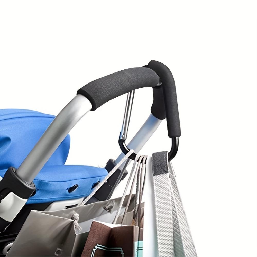 Large Aluminum Alloy Keychain, Large D-shaped Backpack Buckle with Sponge Handle