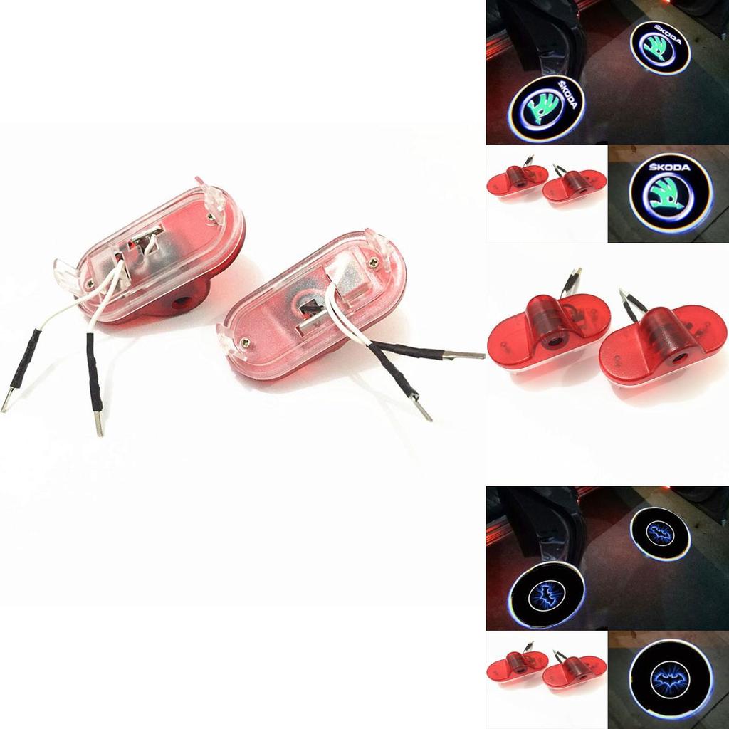 2 шт. Лазерные светодиодные фонари-проекторы с логотипом для автомобильной двери, приветственные огни, стайлинг автомобиля