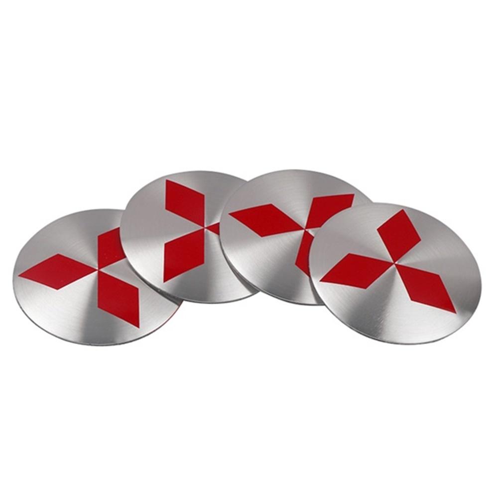 4pcs 56mm Car Styling Wheel Hub Cap Dust-Proof Sticker For Mitsubishi Space Star Eclipse Cross ASX Xl Lancer 9 Galant Ralliart