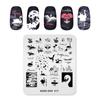 Nail Art Stamping Plate Zoo 017 Stamp Template Swan Lake Feather Design Nail Art Decorations Tools