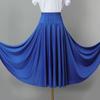 2025 Новая однотонная юбка для танцев в стиле кантри и бальных выступлений с большим подолом