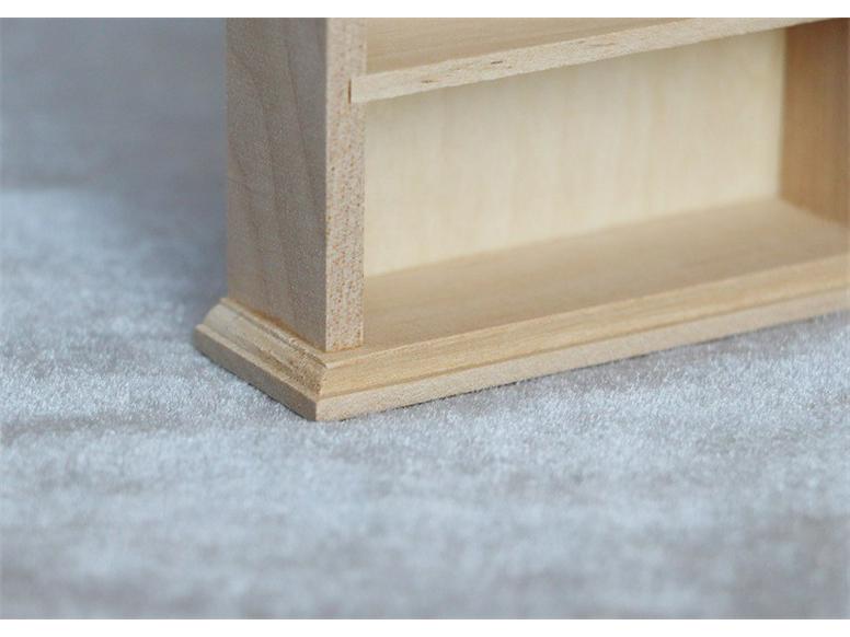 1:12 Кукольный домик Книжный шкаф в японском стиле с арочным верхом Настенный шкафчик Ретро Миниатюрная модель мебели