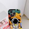 Для iPhone 16 15 14 Samsung S23 A52 A33 A73 A53 Huawei Xiaomi Redmi OPPO Vivo мультяшный милый узор астронавта полный объектив защитный жесткий чехол для телефона
