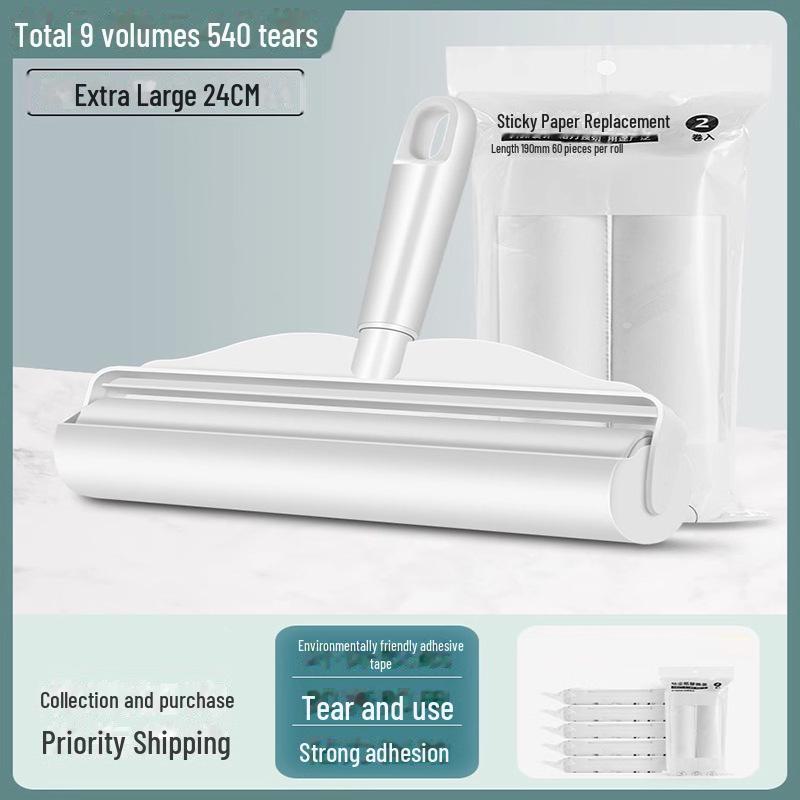 Сверхширокая роликовая щетка для удаления волос с полов и кроватей