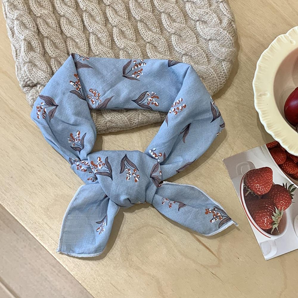 Солнцезащитные шарфы с цветочным принтом, шейный платок, шелковый шарф с принтом, модный маленький квадратный шарф, женский