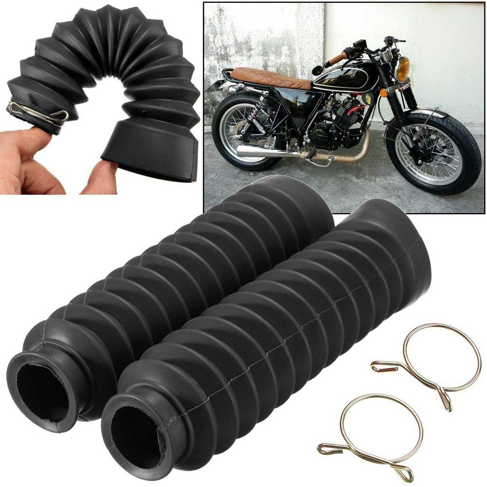 1Pair Fashion Universal New Front Fork Cover Motorcycle Rubber Protector Gaiters Boots Case