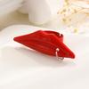 Sexy Big Red Lip Shape Lip Piercing Y2K Finger Ring Geometric Sexy Versatile Jewelry Rings for Women Unique Punk Party Gift
