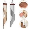 12-Tube Metal Wind Chime Premium Rotating Aluminum Tubes Tuned Chime Garden Home Decoration