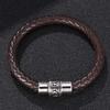 Модные мужские украшения коричневые браслеты из натуральной кожи мужские браслеты с подвесками и браслеты мужские украшения