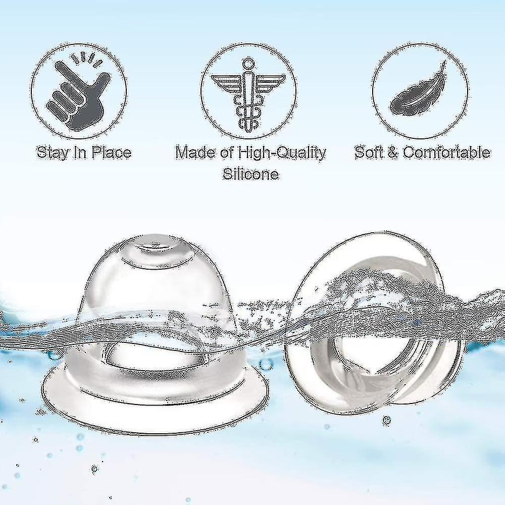Niplette Set Of 2 Invisible Suction Cups For Flat And Inverted Corrector - Made Of Food Grade Silicone - 100% Silicone