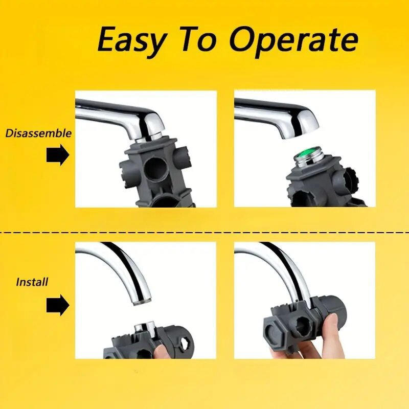 Многофункциональный ключ для кухни и ванной комнаты, универсальный инструмент для труб и кранов для труднодоступных мест