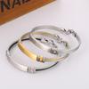 6mm Stainless Steel Three Wire Mesh Chain Bracelet for Men Women Silver&Gold Color Punk DIY Name Fashion Jewelry Gift