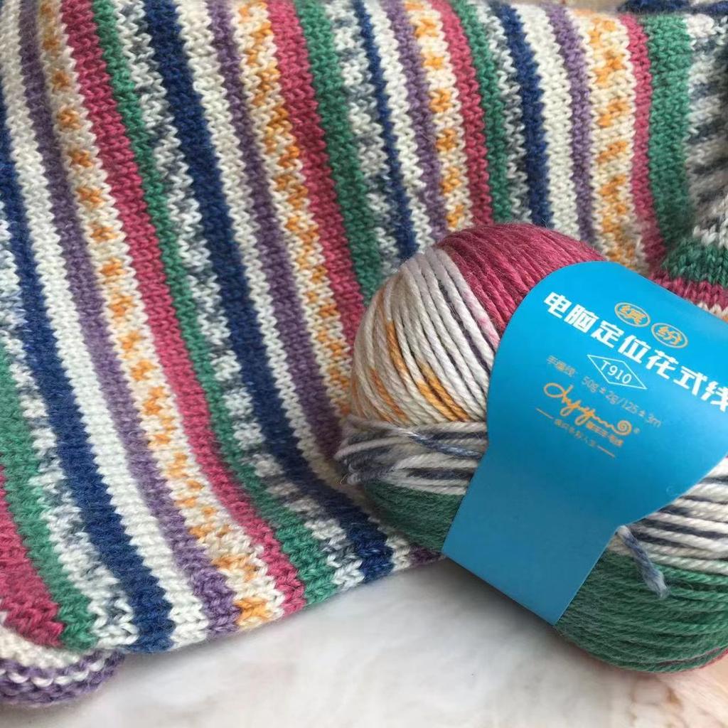 50 г Пряжа Fancy Wool 35% Шерсть и 65% Акрил для Детей Средней Толщины Пряжа для Ручного Вязания Мягкая Пушистая Смесовая Шерстяная Нить
