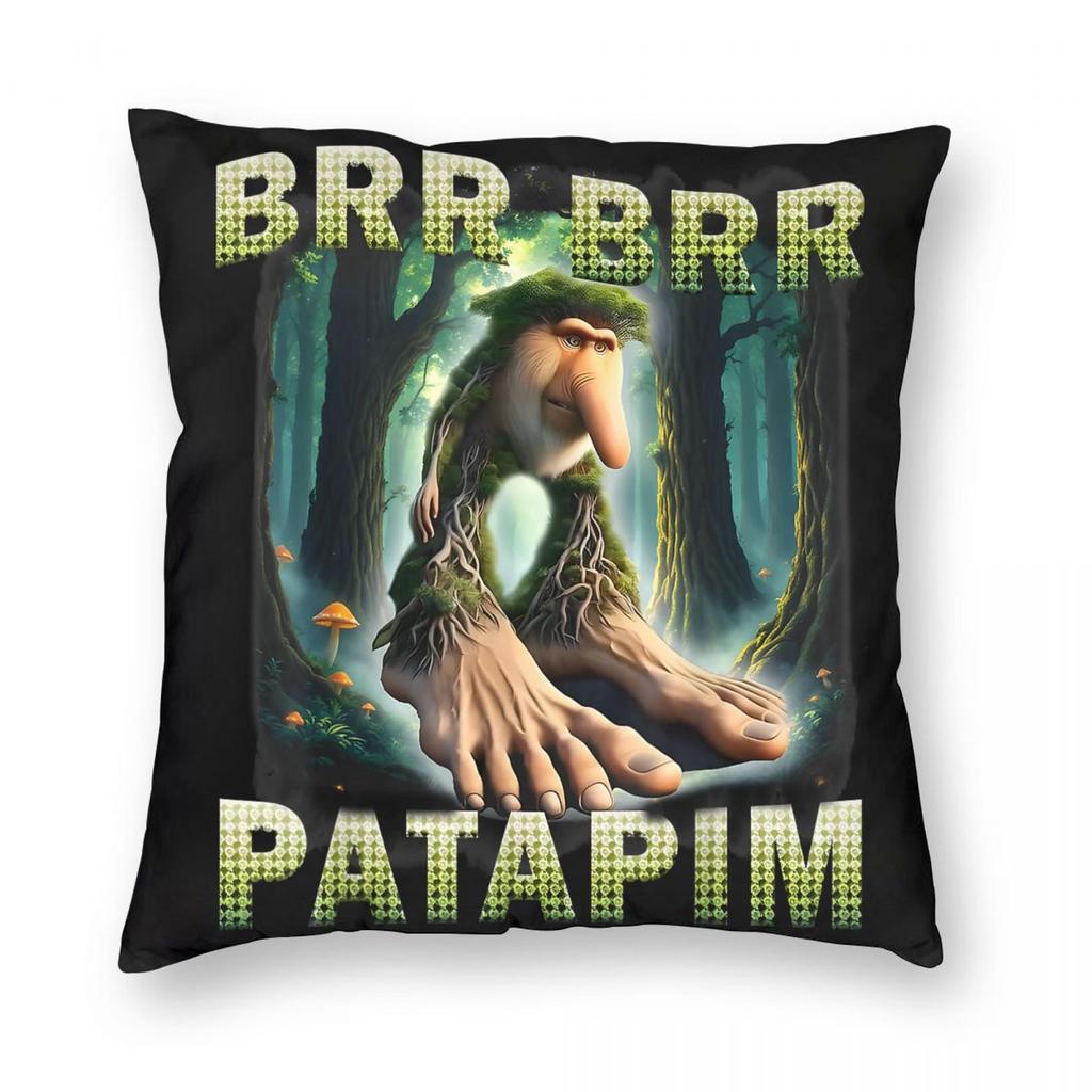 Tralalero Tralala Funny Shark Meme Pillowcase Printing Polyester Cushion Cover Decor Italian Brainrot Memes Pillow Case Cover