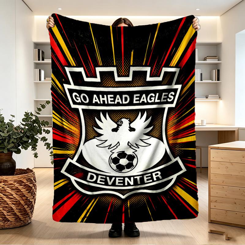 Go Ahead Eagles Print Blanket - Soft & Comfortable, for Bedroom, Travel, Sofa, Home Decoration - Birthday Christmas Gift for Friend