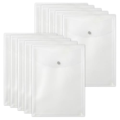 Plus File Envelope with Pocket Gusset Available A4 Vertical Clear 10 Books FH-120CH 88-274ÁE0
