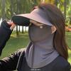 Полностью закрывающая лицо солнцезащитная маска с защитой шеи для женщин, охлаждающая, дышащая, с защитой от УФ-излучения для летнего велоспорта
