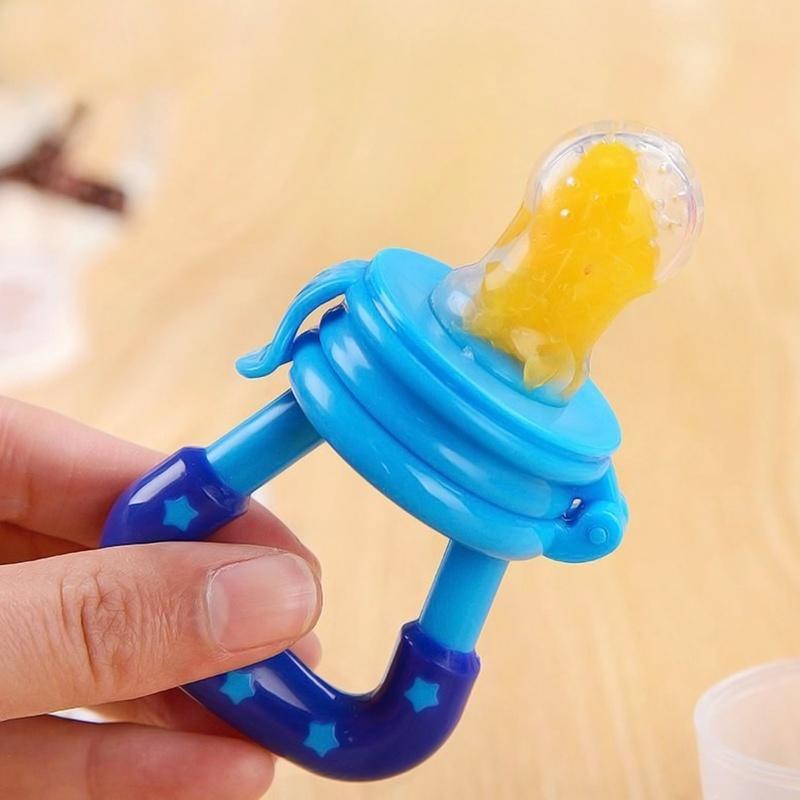 Baby Pacifier Nipple Fruit and Vegetable Le Fruit Consisting Bit Happy Baby Silicone Bit Bag Feeding Utensils Teether Pacifier