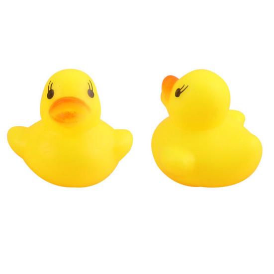 5Pcs Bath Toy Squeaky Duck Baby Water Toy Compact Children Hearing Development Toy for Home Bathroom