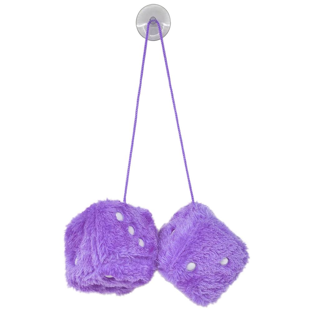 Пара плюшевых кубиков 7,5 см с точками, подвеска в виде кубиков для украшения интерьера автомобиля, зеркало заднего вида, подвесное украшение