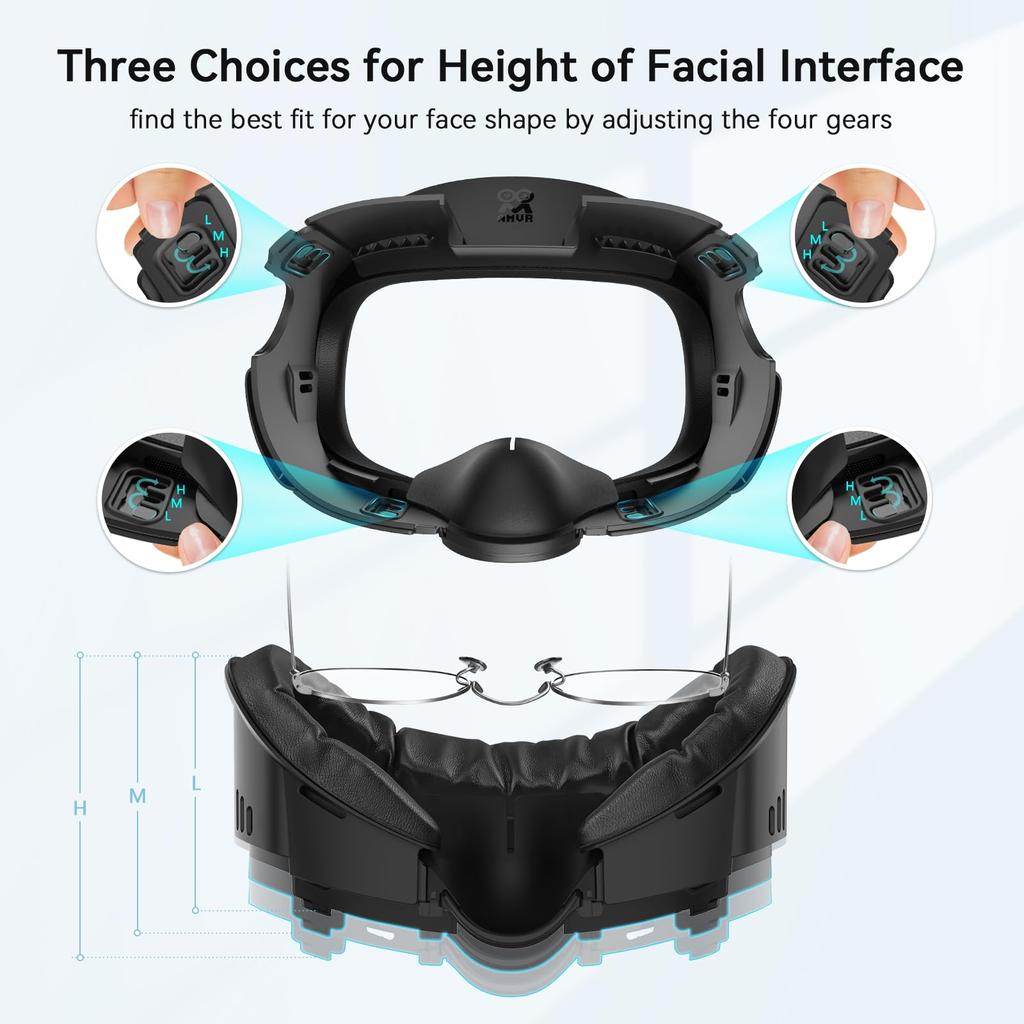 Совместимо с кронштейном интерфейса AMVR Quest 3 Face, сменная накладка из полиуретановой пены Ice Silk Face Foam, дышащая, моющаяся, уменьшает утечку света, специальная VR