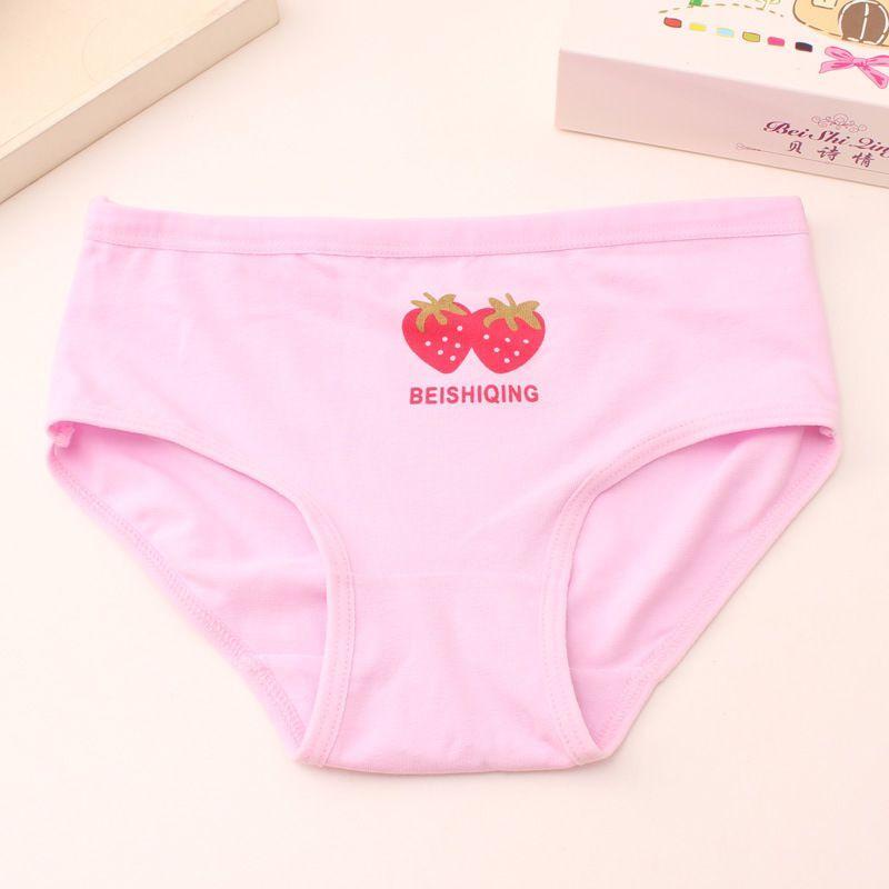 Детские хлопковые трусики с мультяшным принтом, для девочек. 4 шт