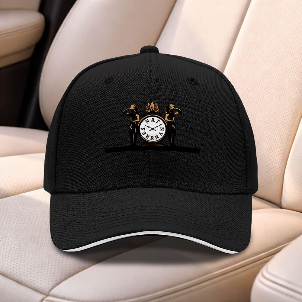 Nat Sanan Clock Pattern Baseball Cap Adjustable Duckbill Hat For Men Women Daily Commuting Sports Fishing