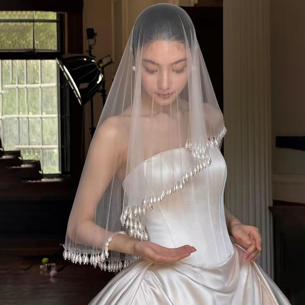 Short Length Bridal Veil White Color Short Veil Classic Wedding Veils Bridal Wear
