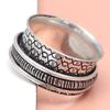 Silver Spinner Ring For Women Four Spinner Ring Fidget Silver Jewelry Ring"10"