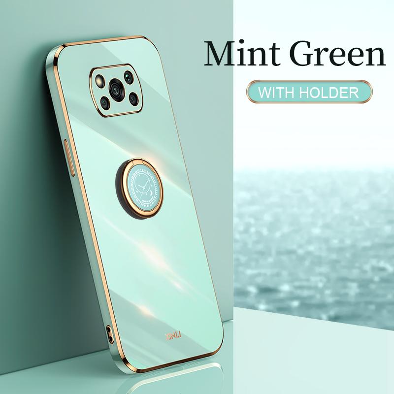 Чехол для телефона с золотой рамкой и покрытием для Xiaomi Mi Poco X3 Pro Nfc Gt F3 X3pro X 3 5g X3nfc, роскошный мягкий силиконовый чехол на заднюю панель