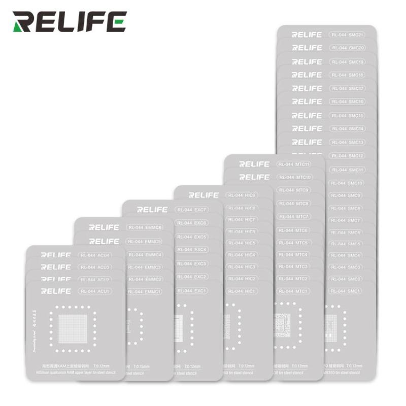RELIFE RL-044 Набор из 58 шт. стальных трафаретов для пайки чипов серии Android Qualcomm Snapdragon EMMC BGA