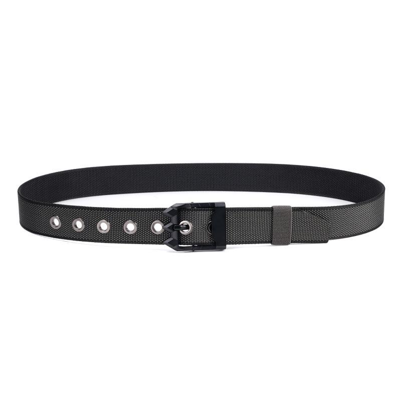 Men's Nylon Canvas Belt with Rotating Alloy Pin Buckle - Durable, Versatile Outdoor Tactical Belt