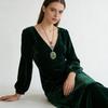 Овальный кулон-ожерелье для женщин, винтажный красный кварцевый кристалл, цепочка на ключицы, ювелирные аксессуары для вечеринки