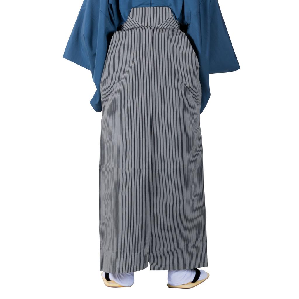 Хакама для верховой езды, моющаяся, для верховой езды [Kyoetsu], в полоску, мужская (СС, черный)