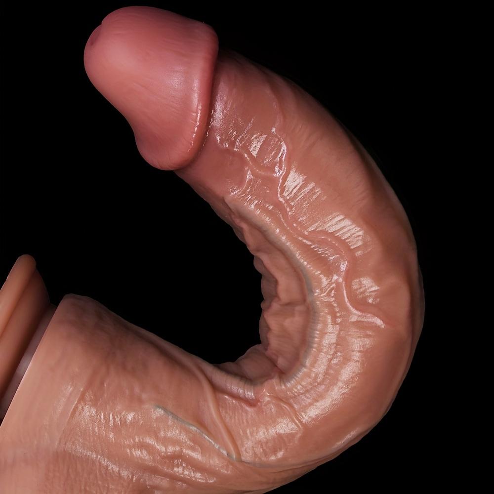 Реалистичный женский дилдо – Очень большой мягкий пенис из жидкого силикона с сильной присоской, Реалистичная игрушка-анальная пробка для точки G для соло игры без рук, парной игры