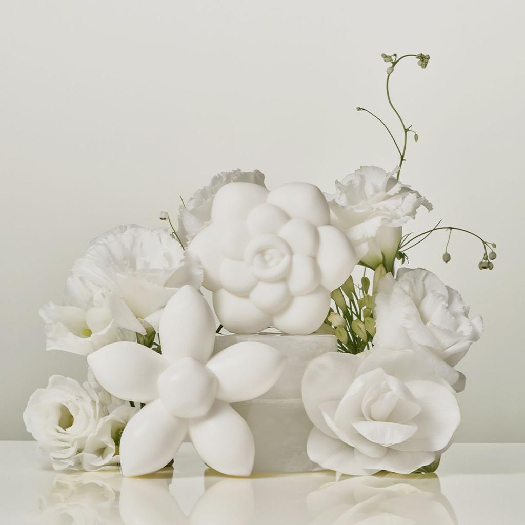 White Bloom Perfume Bar Set / Housewarming Soap Gift Set for Friends