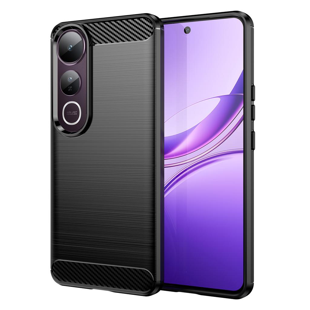For vivo V50 Lite 5G/4G Case Protective Phone Cover Carbon Fiber Texture Brushed