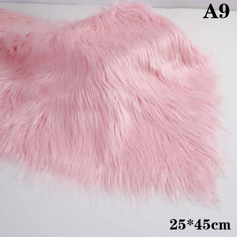 25X45Cm Long Faux Fur Fabric For Needlework Animal Suit Fur Material Diy Doll Hair Long Hair Plush Sewing Fabric