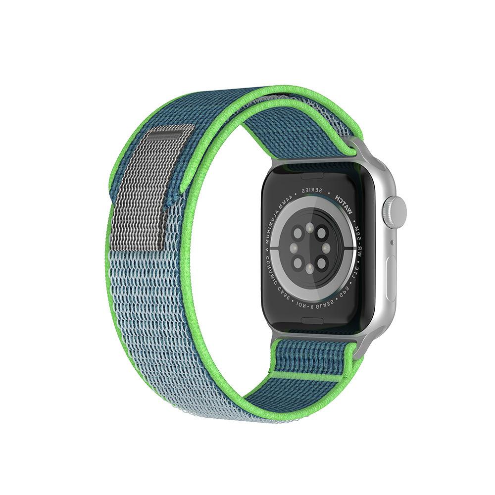 Совместим с Apple Watch Ultra 8, нейлоновая петля Trail подходит для iWatch 42 мм, 44 мм, 45 мм, 49 мм, сменный ремешок для спортивных часов, лента на липучке, запястье