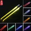 1 Pair of LED Lightsaber Chopsticks Glow BPA-free Food Safe Grade Reusable Kitchen LED Chopsticks