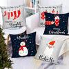 Cushion Cover for Sofa Home Office Pack of 5 Square Printed Cushion Covers 30.48 Cm Xmas