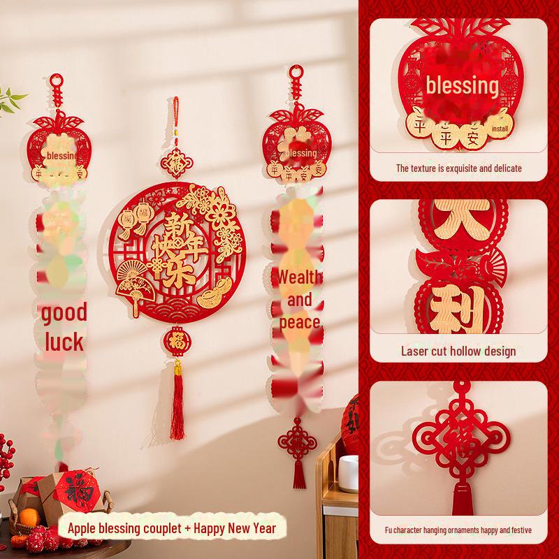 Подвески на Новый год Змеи 2025 — праздничные украшения для гостиной и талисманы удачи для праздника весны.