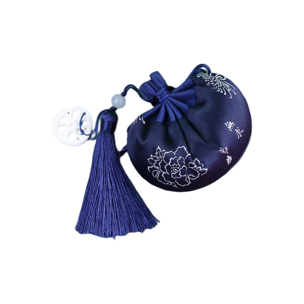 Festival Sachet Handmade Embroidered Bag Jewelry Friends Gift Empty Storage Drawstring Pouch Hanging Pendant Wedding