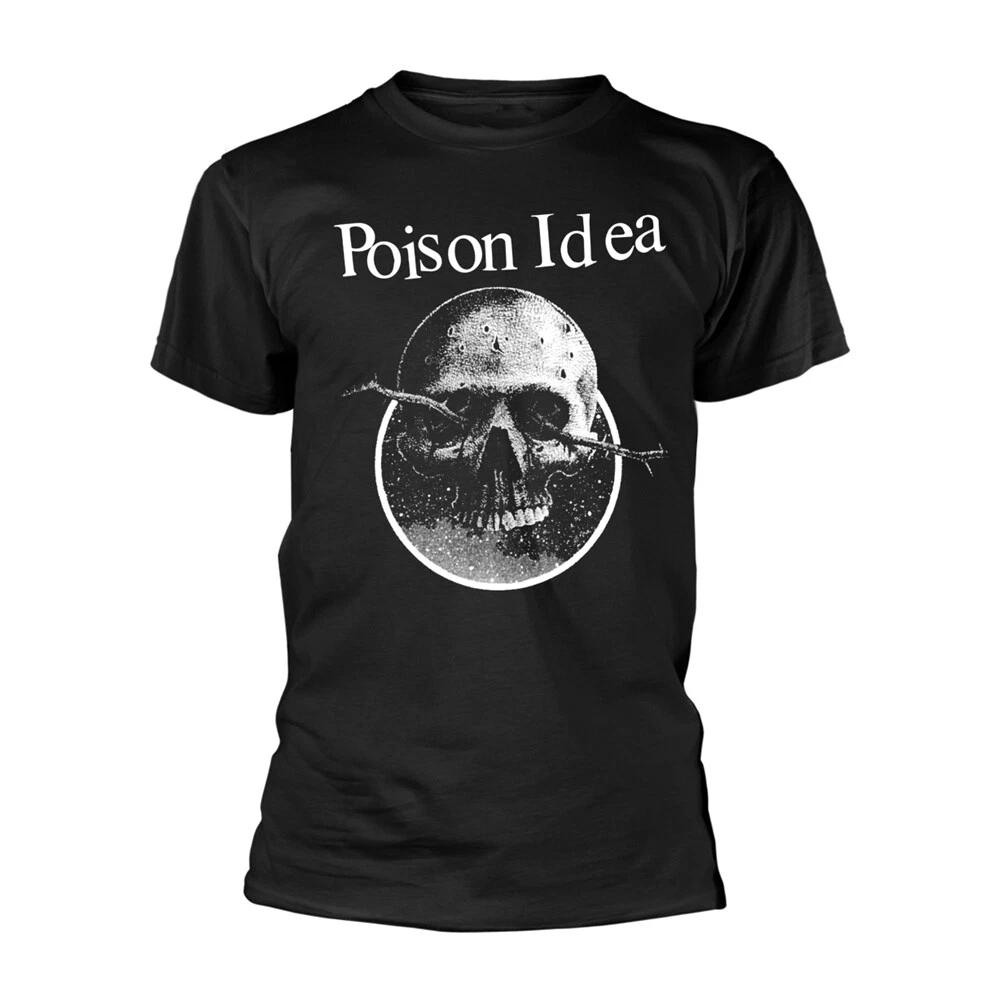 Poison Idea 'Skull Logo' Black T shirt - NEW