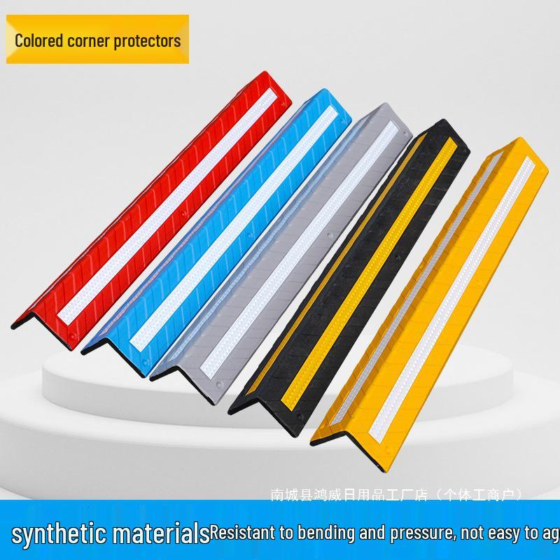 High-End Rubber Wall Corner Protector: Anti-Collision Strip for Interiors, Airports, Garages, and Parking Lots