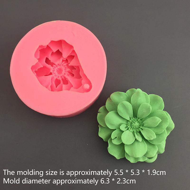 Прекрасная силиконовая форма для мыла в виде цветка, сделай сам, форма для торта из мастики для принадлежностей для изготовления мыла, 3D форма для украшения торта ручной работы