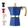 150ml/300ml Espresso Maker Pot Wood Pattern Handle Coffee Percolator Aluminum Moka Pot  Home